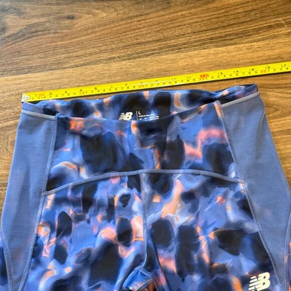 New Balance Women’s Large Night Sky Print Impact Run Activewear Leggings - Picture 5 of 9